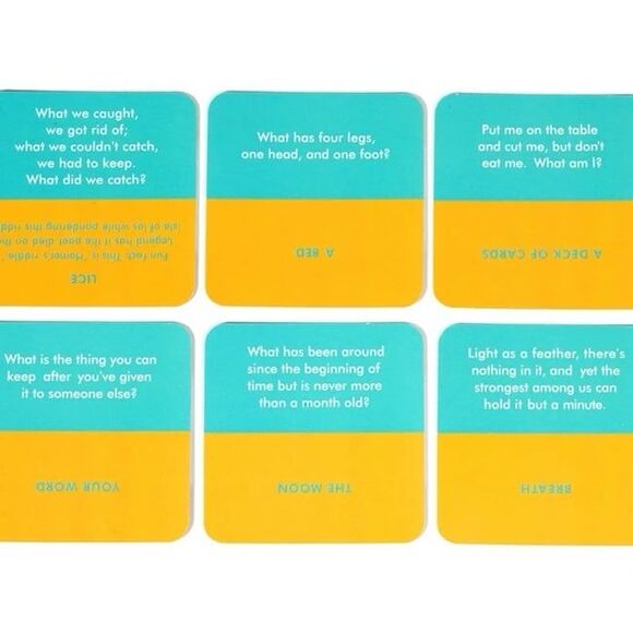 Riddle Me This Card Game Family Game Night Brainteasers - Picture 3 of 5